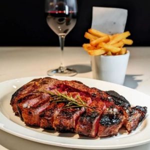 EDINBURGH Ondine Perthshire sirloin steak (450g), cooked over hot coals for that incredible char on the crust.