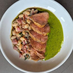 GLASGOW-Ox-and-Finch-pan-fried-pork-fillet-smoked-ham-hock-butter-beans-and-parsley
