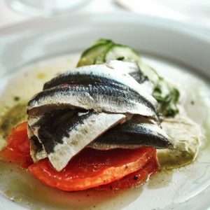 NOTTINGHILL The Cow Sardines in Escabeche, Tomato confit